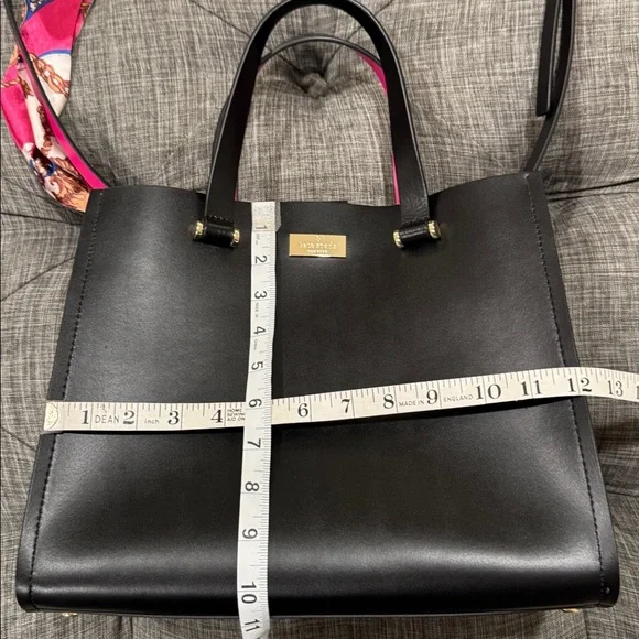 Kate Spade Bag Black Pink Leather Colorblock Tote Satchel - Picture 16 of 17